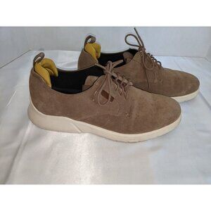COACH Men's Citysole Derby Suede Sneakers Shoes In ELM Light Brown Size 10 D